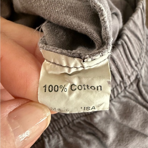 Cynthia Ashby 100% cotton cropped pants, grey, Large, EUC - Picture 11 of 14